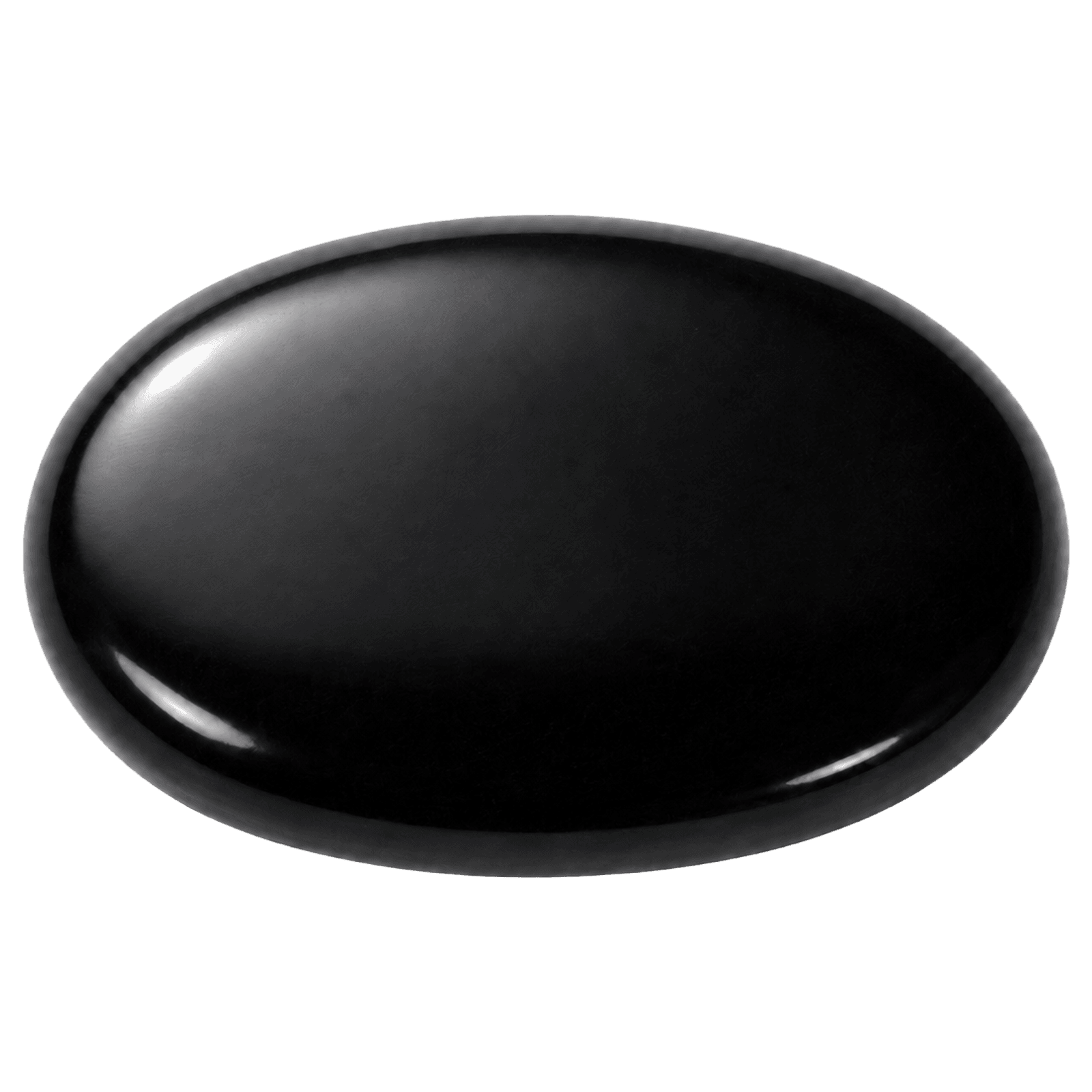 Polished Black Obsidian Palm Stone gemstone